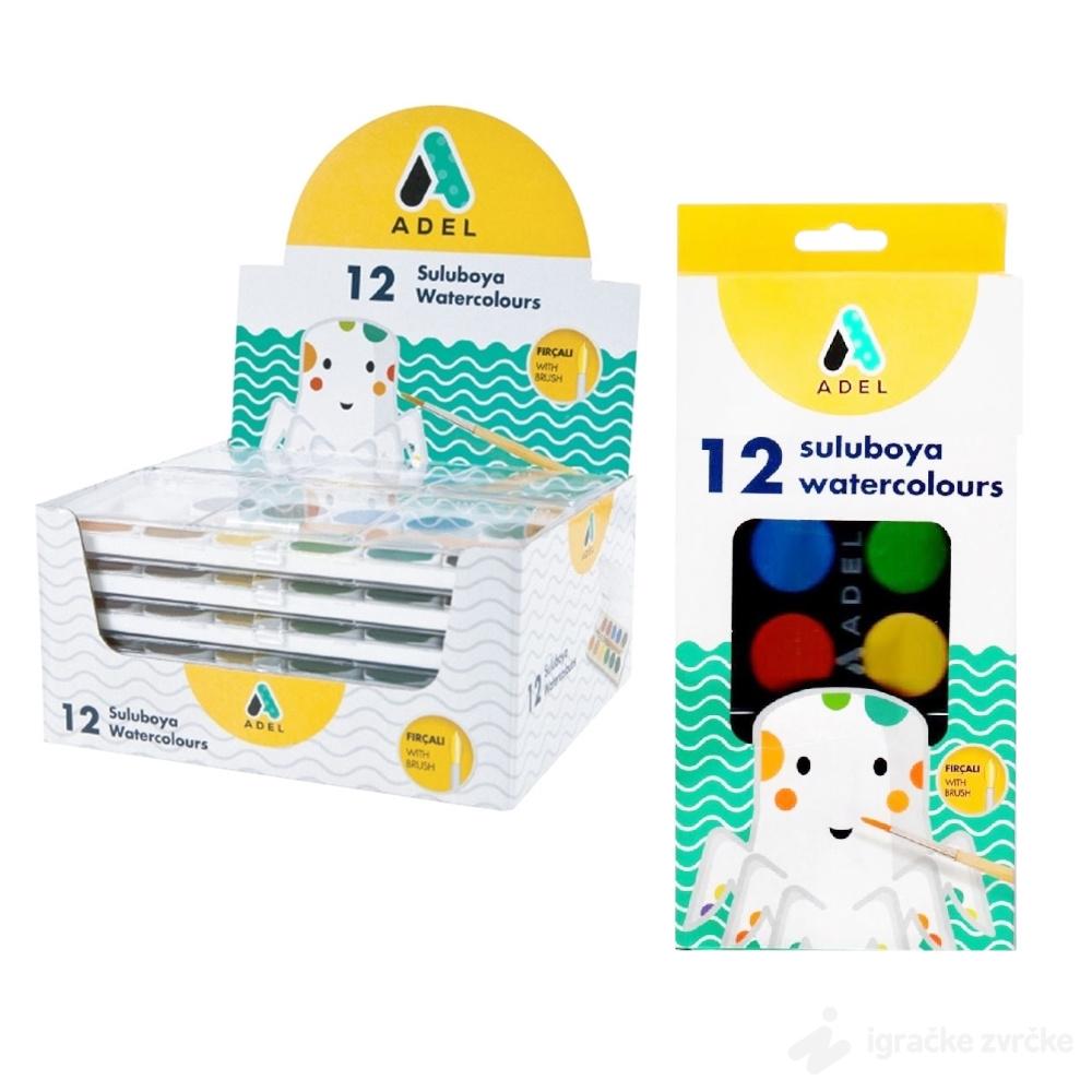 ADEL Vodene boje - 12 boja