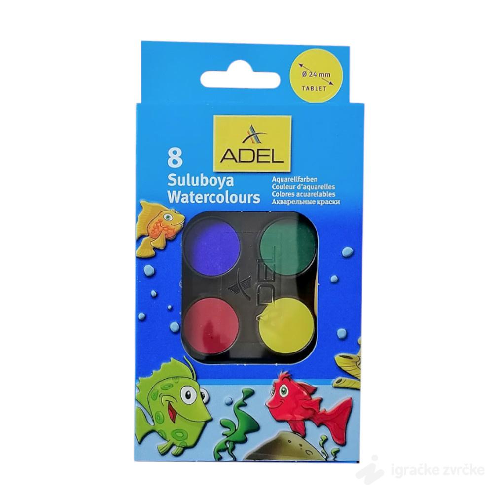 ADEL Vodene boje - 8 boja