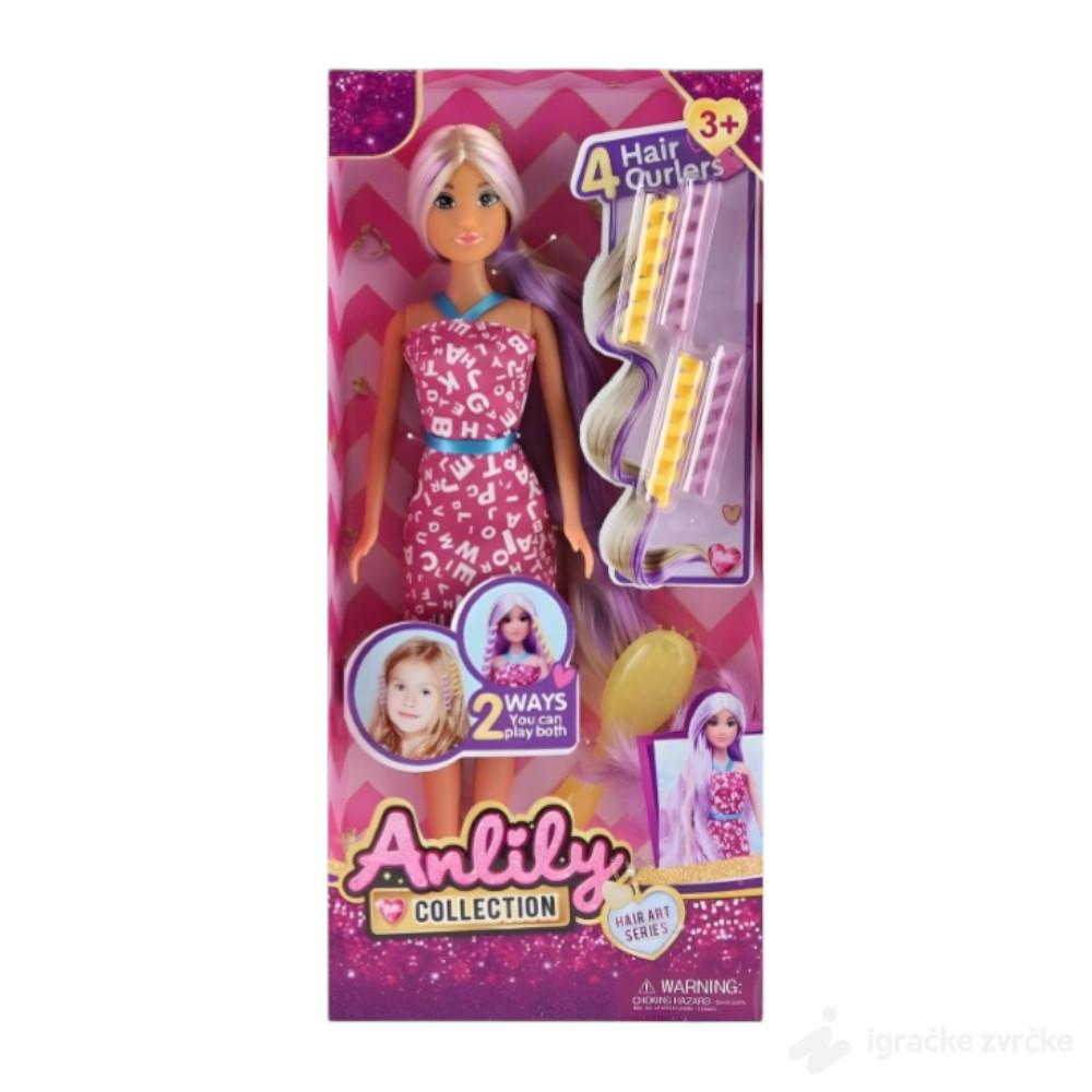 Anlily lutka sa uvijačima za kosu