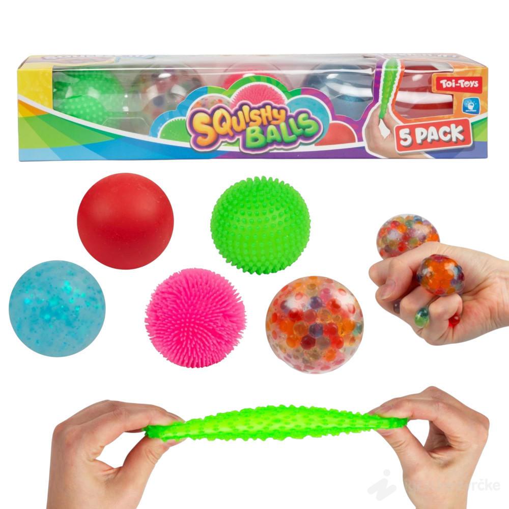 Antistres loptice 5u1 Squishy Balls