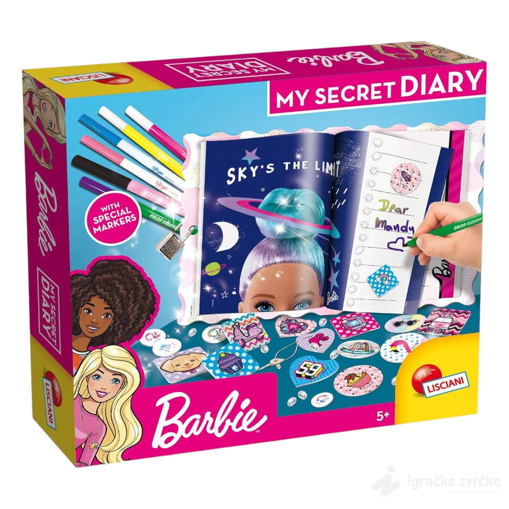 Barbie Tajni dnevnik sa flomasterima LISCIANI 