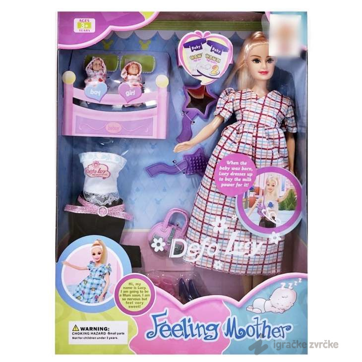 Barbika trudnica sa bebama Defa Lucy