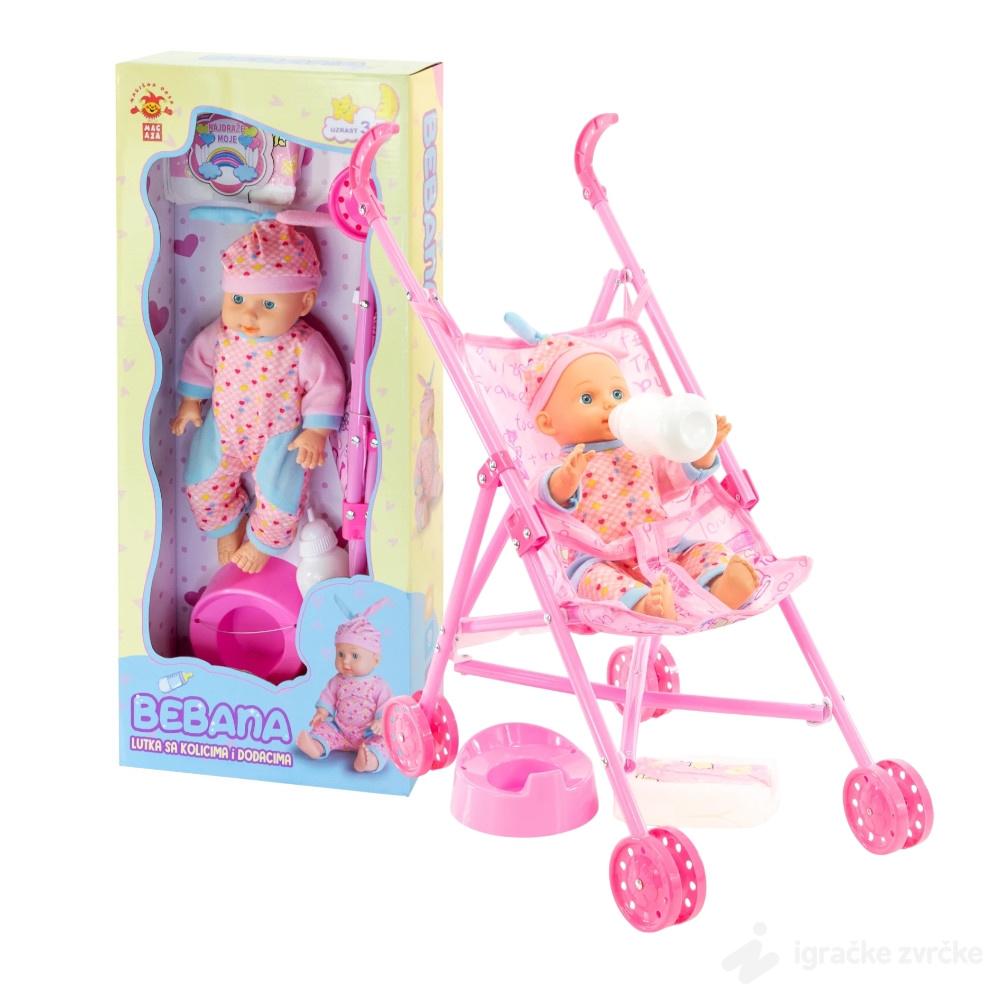 BEBANA Lutka sa kolicima i dodacima