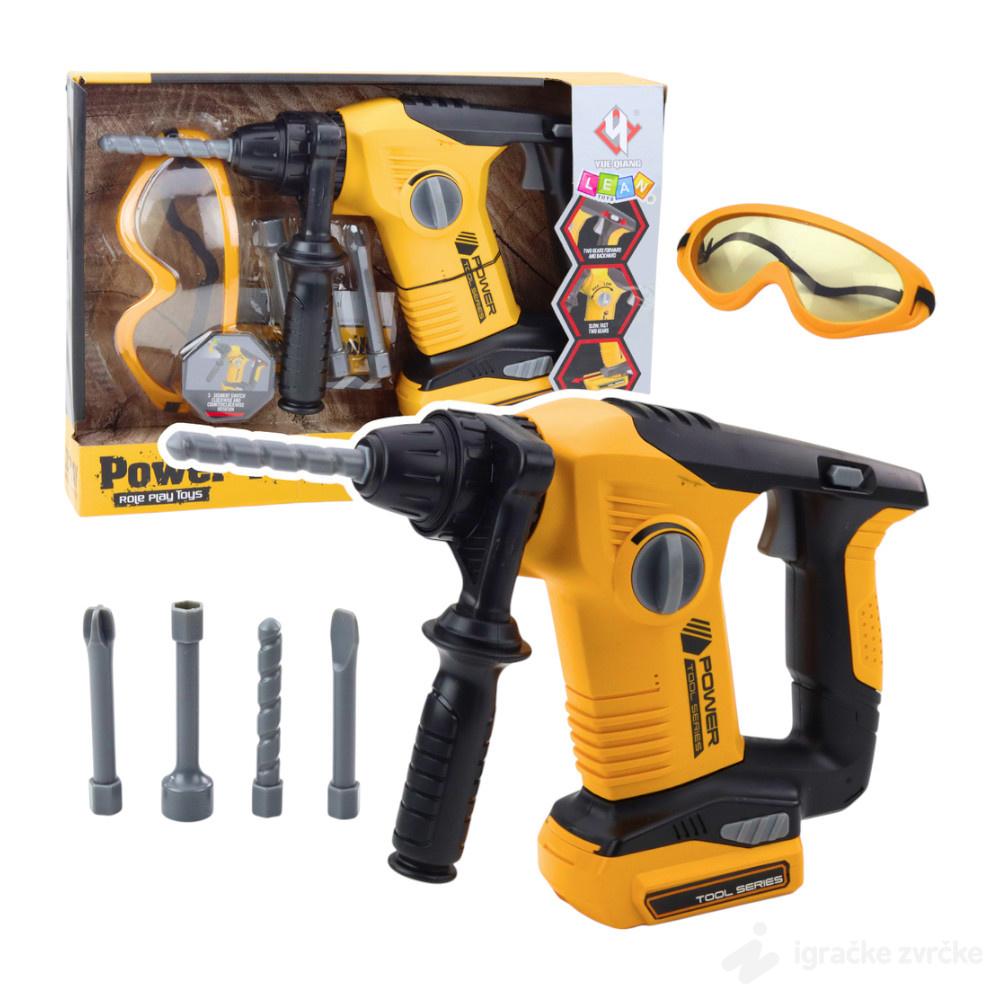 Bušilica sa dve brzine i naočarima POWER TOOL