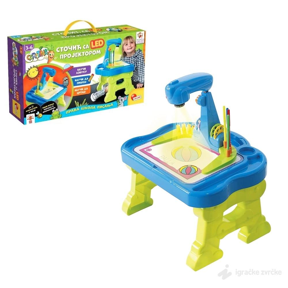 Carotina Edukativni sto sa LED projektorom Lisciani