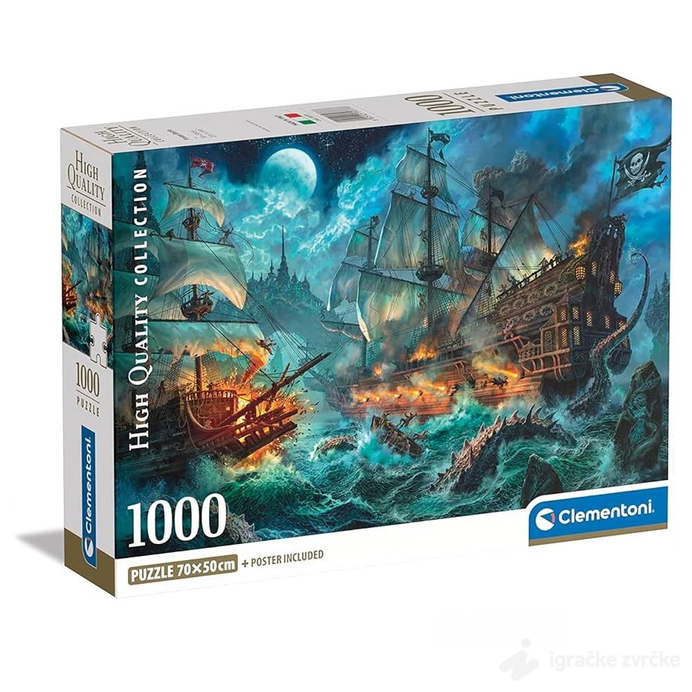 Clementoni slagalica Pirates Battle 1000pcs