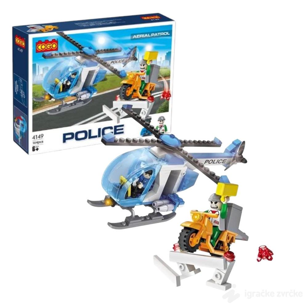 COGO kocke Policijski helikoper (164pcs) - 4149