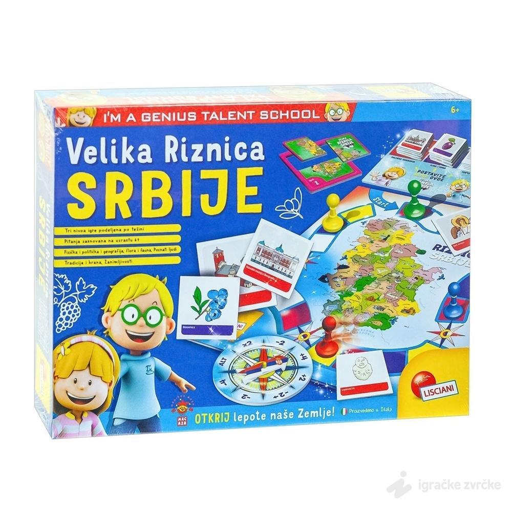 Društvena igra VELIKA RIZNICA SRBIJE Lisciani