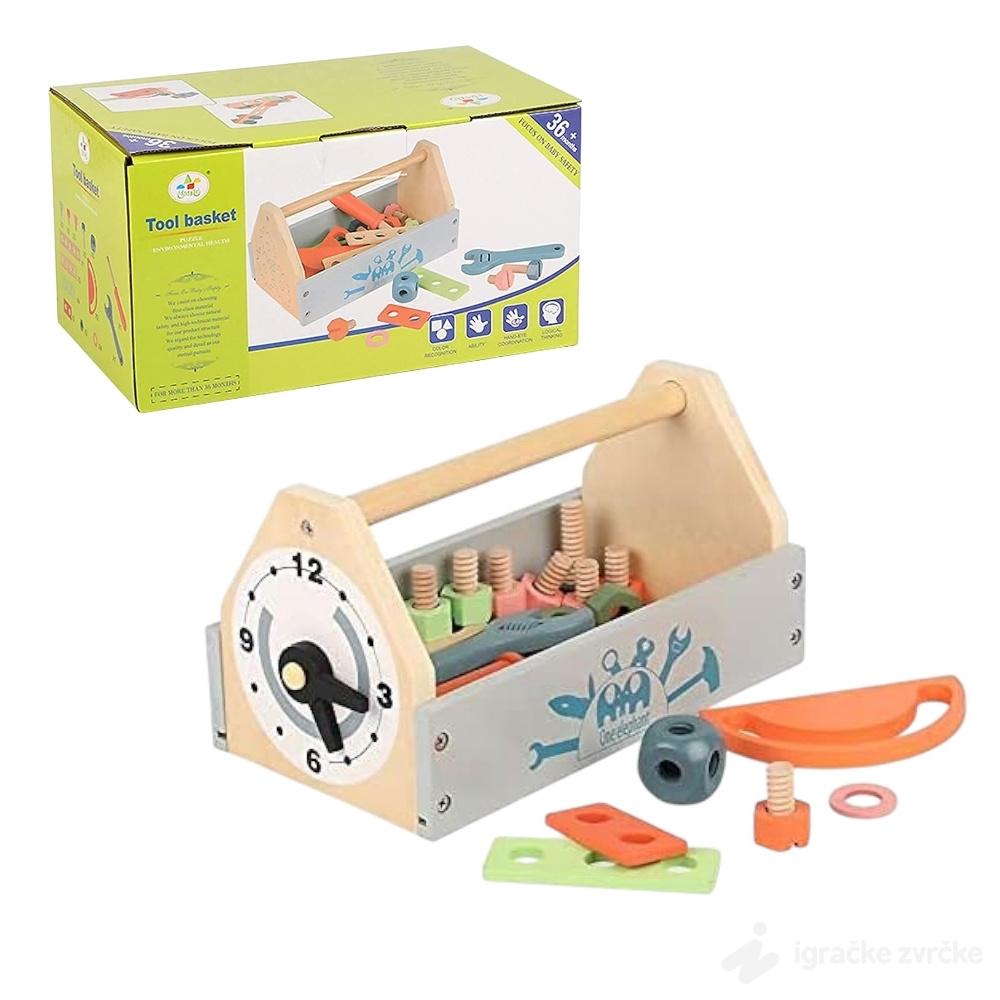 Drveni Alat za decu u kutiji