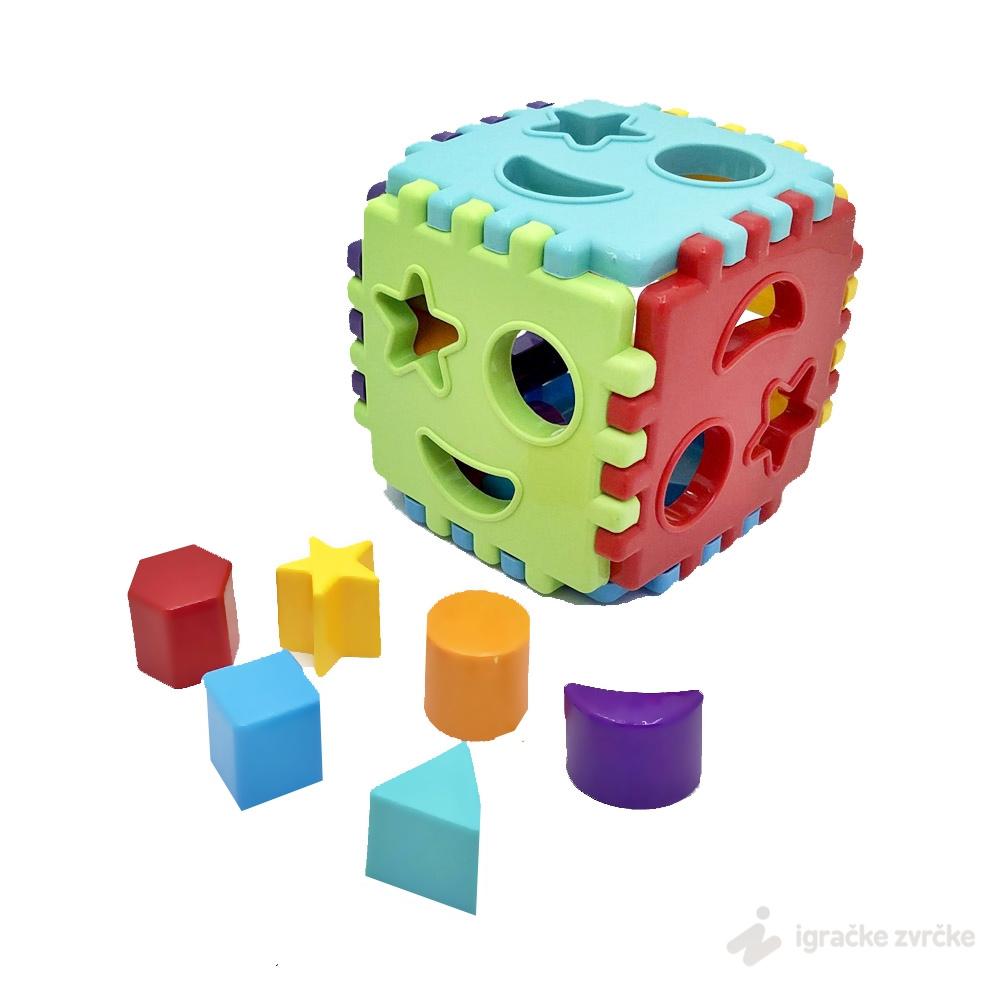 Edukativna kocka za bebe Sorter oblika