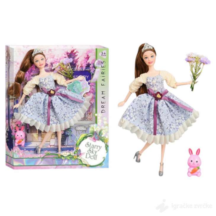 Lutka sa haljinom i cvećem DOLL