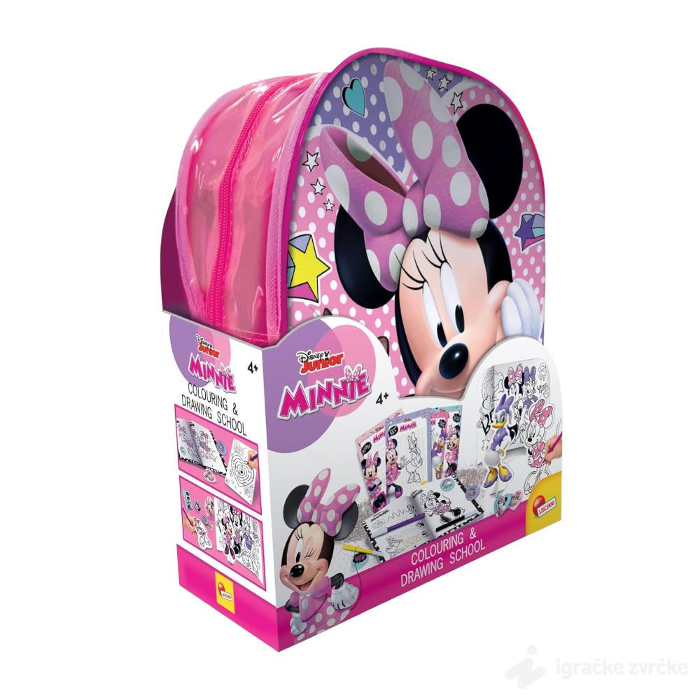 MINNIE Ranac sa setom za crtanje i bojenje