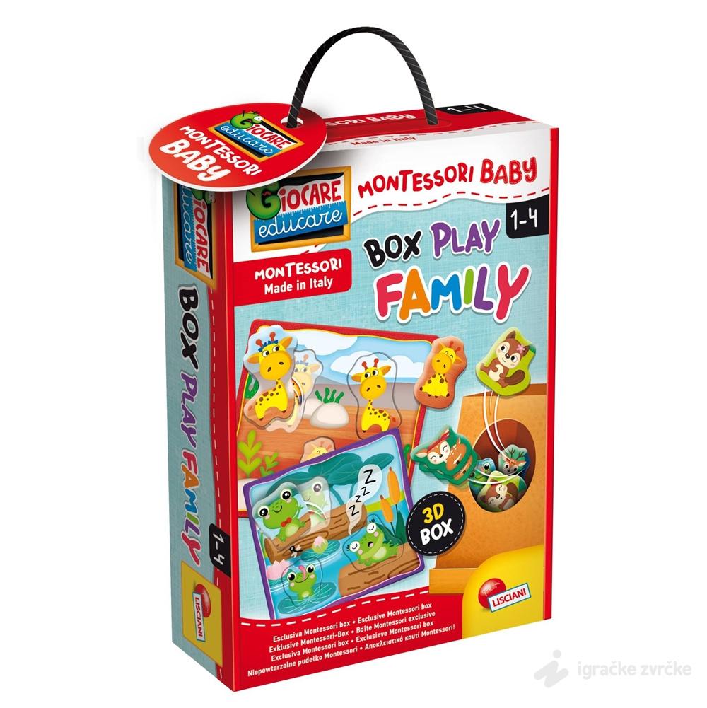 Slagalica Životinje Lisciani - Montesori Edukativna kutija 