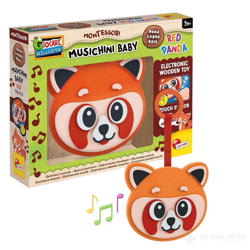Montesori Muzički drveni set RED PANDA