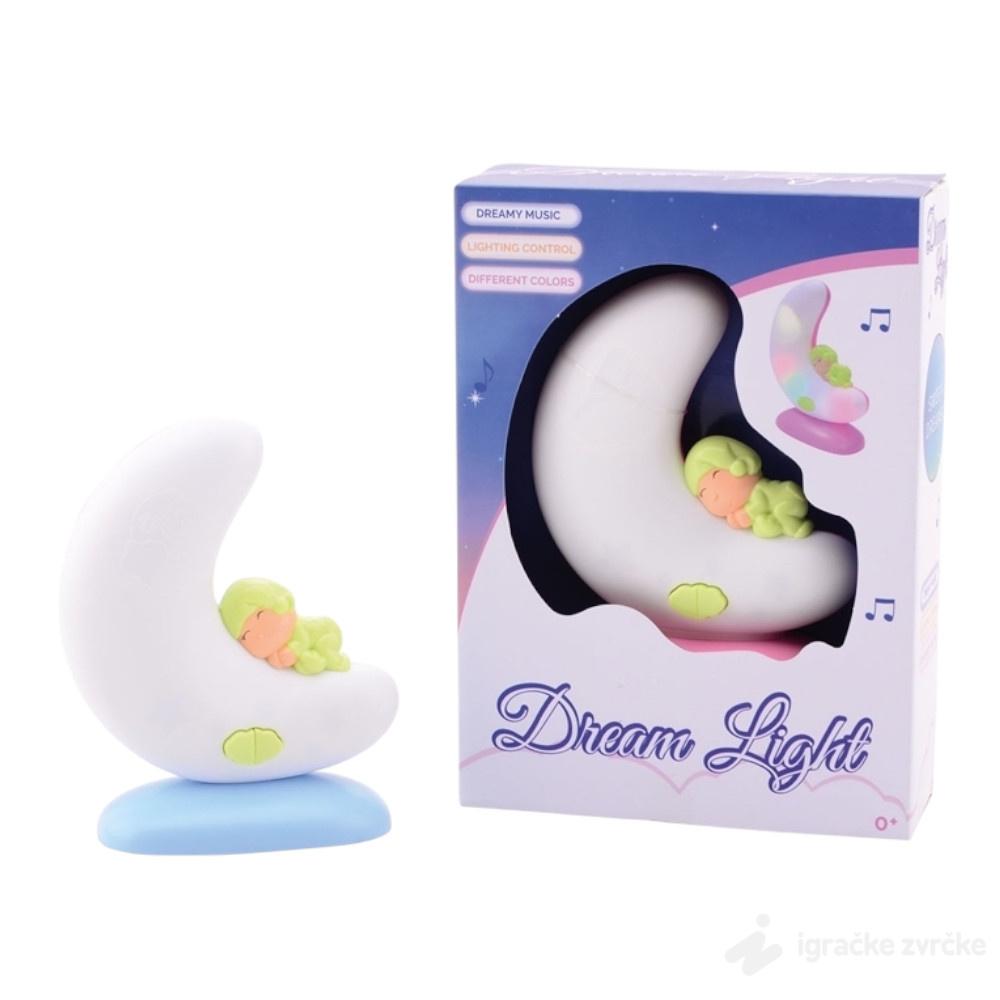 Noćno svetlo za bebe MESEC - PLAVA