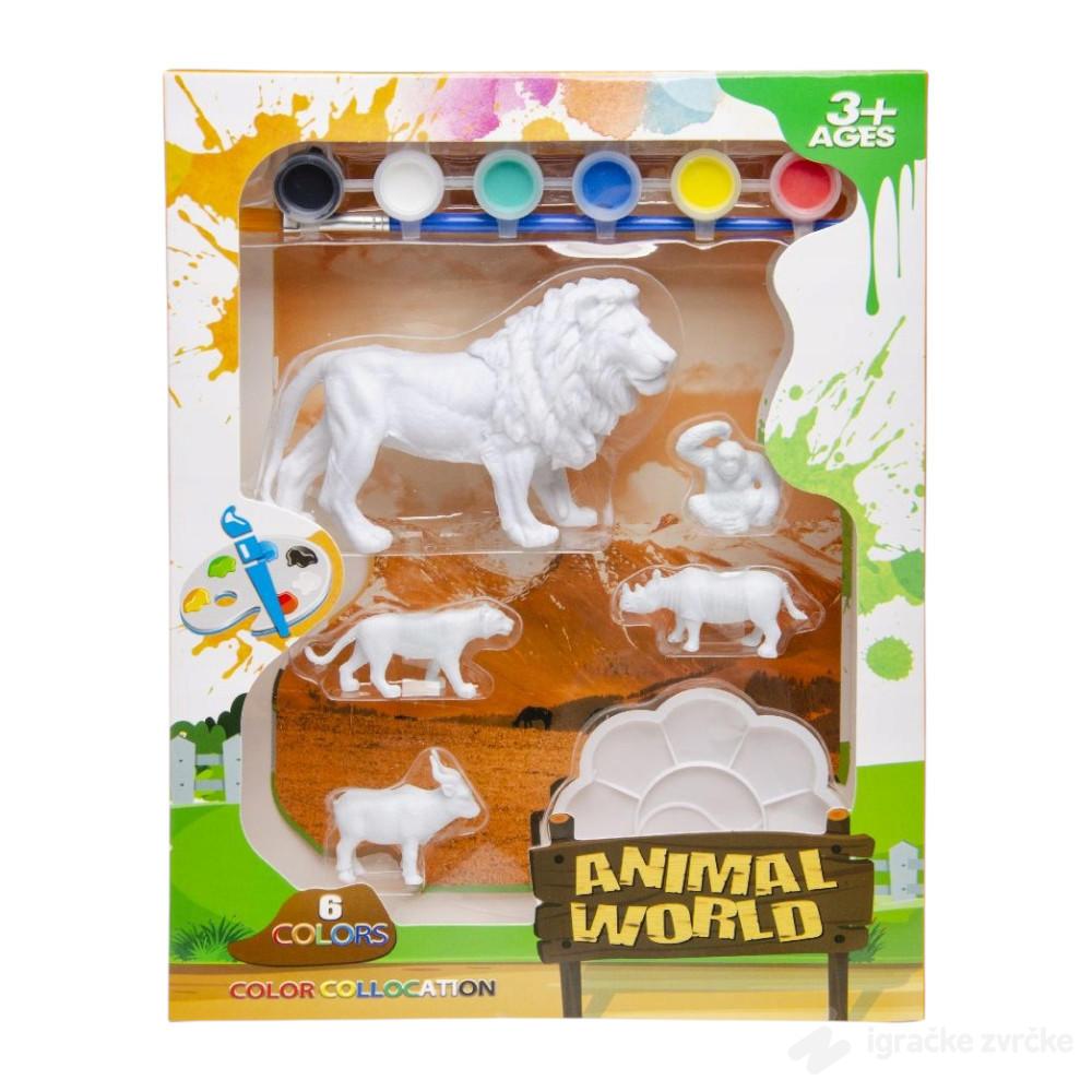 Oboj Životinje set sa figuricama