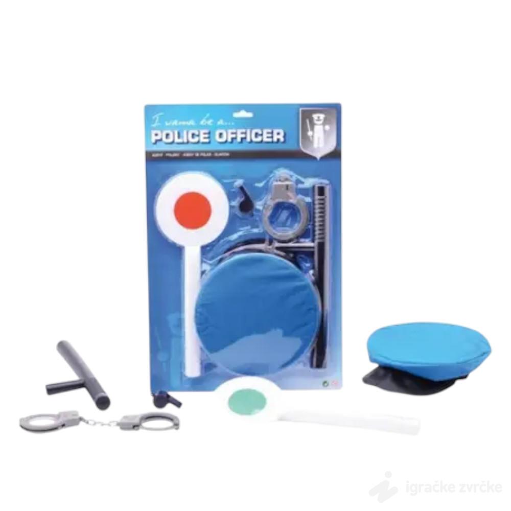 Policijski set sa kapom