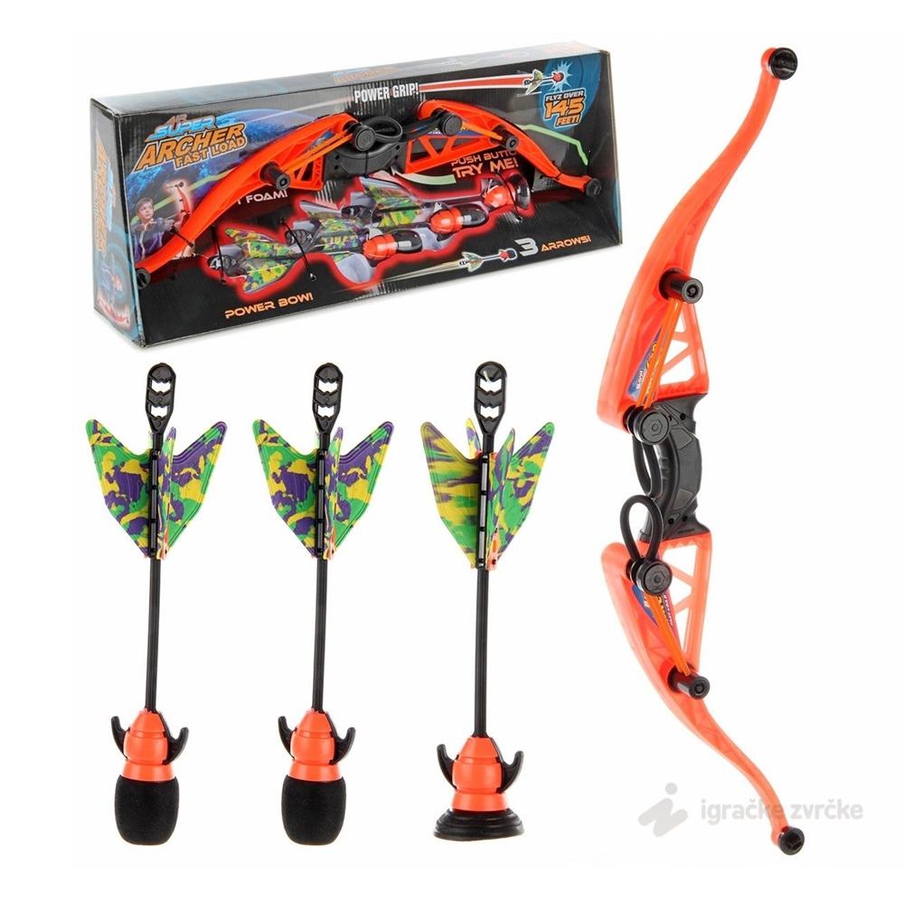 Samostrel za decu sa raketa-strelama