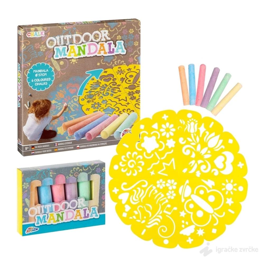 Set za crtanje kredama MANDALA