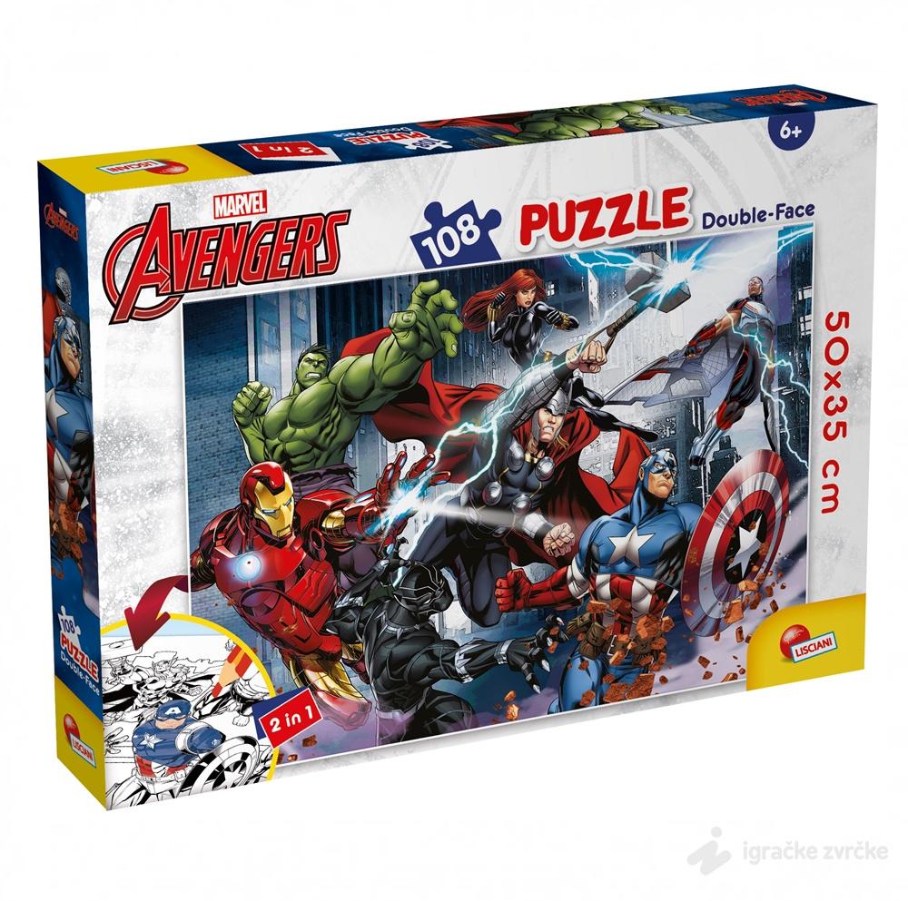 Slagalica MARVEL AVENGERS 2u1 (108 pcs)