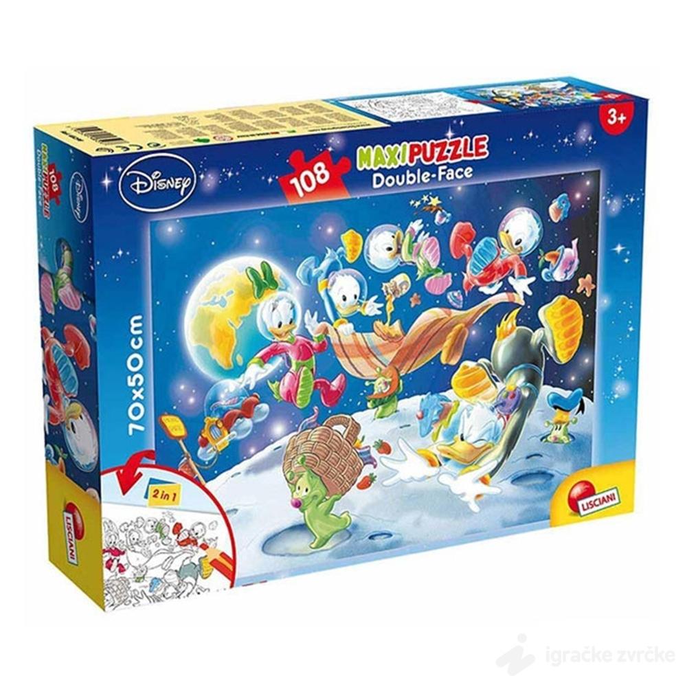 Slagalica Paja Patak 2u1 MAXI (108pcs) Lisciani