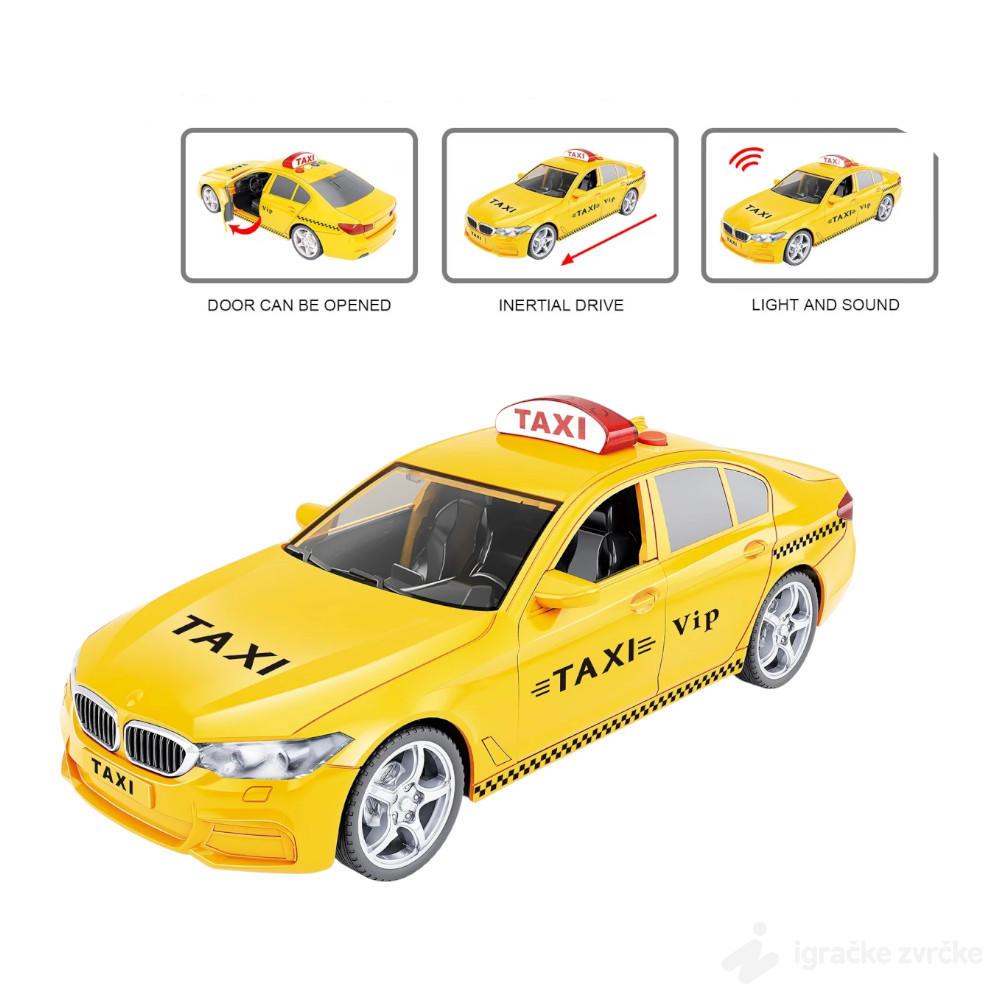 Taxi auto sa zvukom i svetlom 1:16