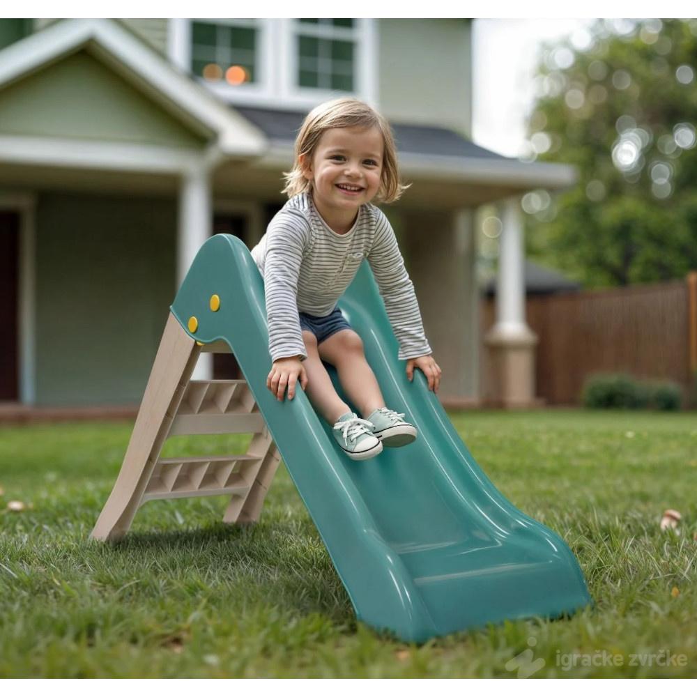 Tobogan za decu sivo-zeleni Dolu (026019)