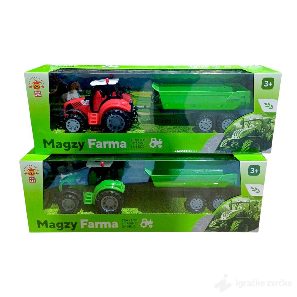 Traktor igračka sa prikolicom - kiper