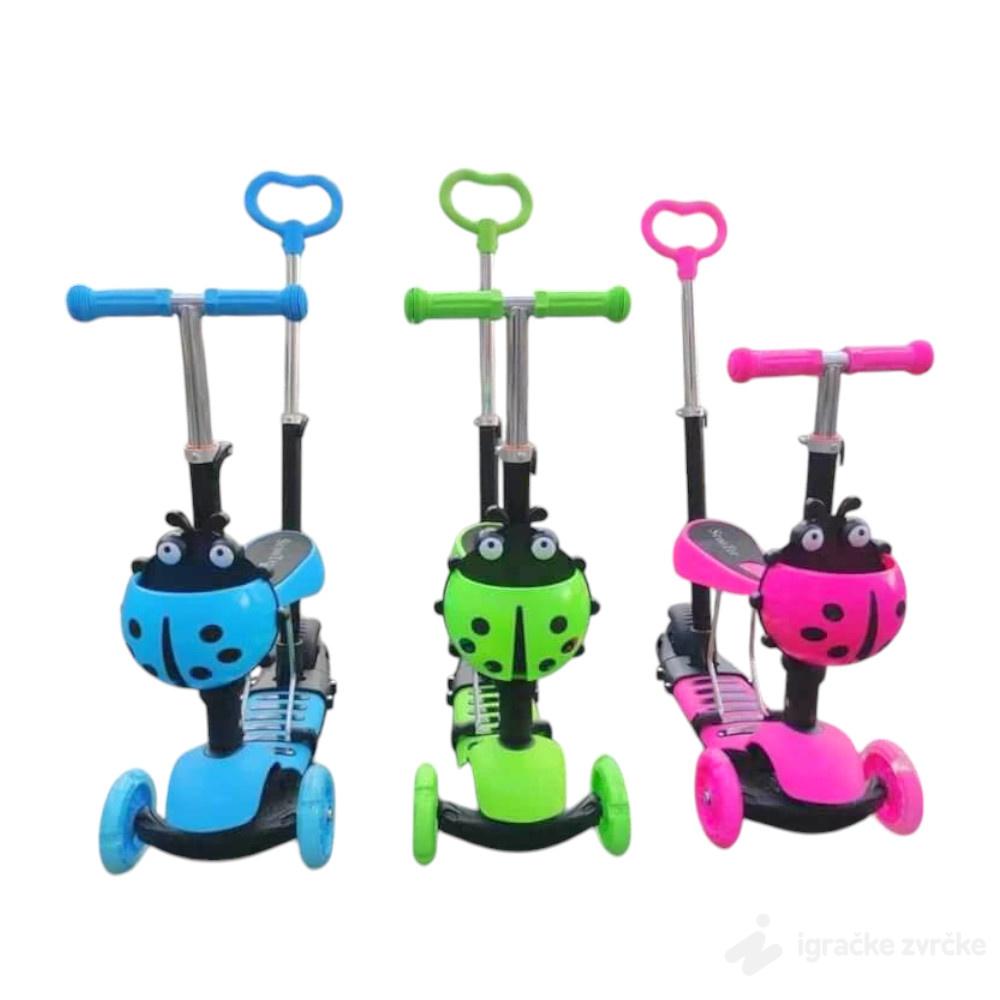 Trotinet Bubamara 5u1 - Sa sedištem i ručkom
