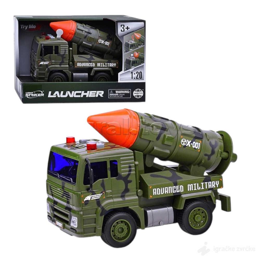 Vojni Kamion sa zvukom i svetlom 1:20