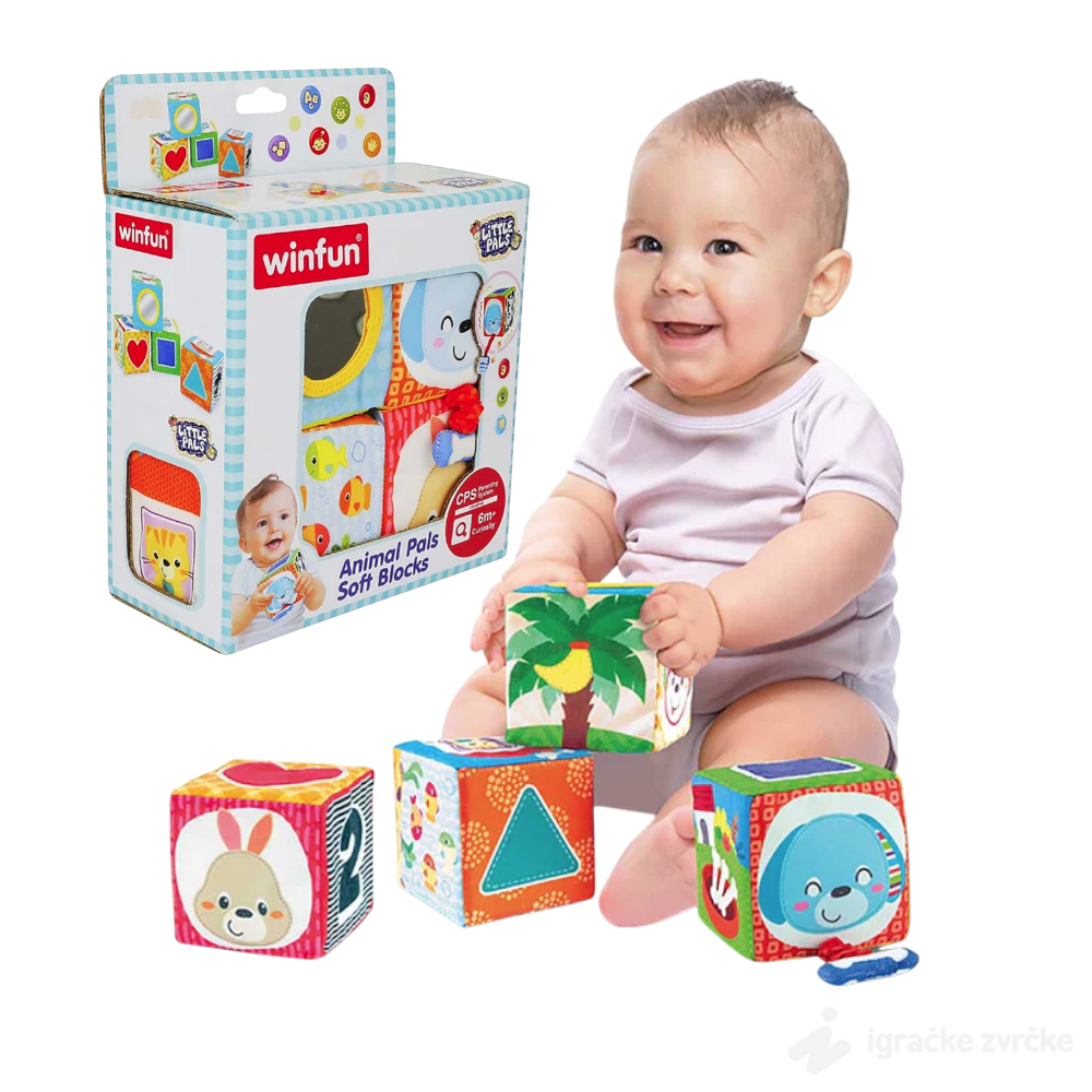 Win Fun Edukativne kocke Životinje 